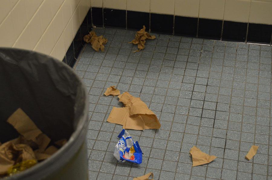 Who is to blame for the condition of Springbrooks bathrooms?