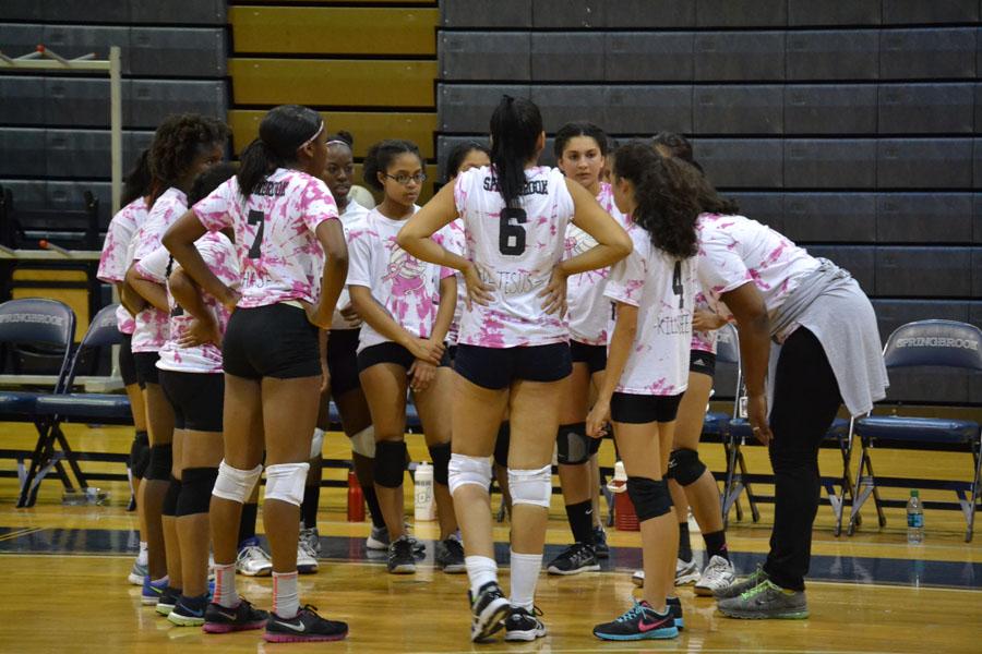 Got pink? Girls volleyball holds annual Dig Pink game