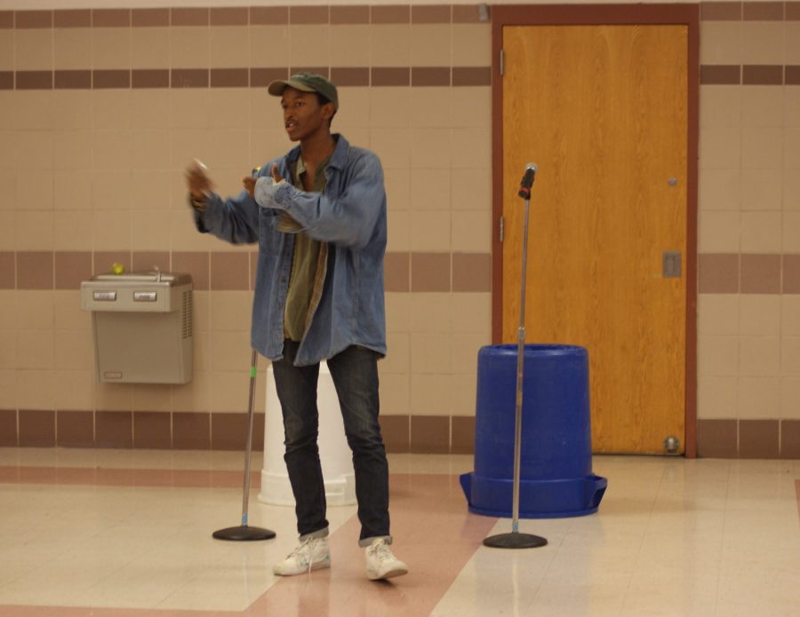 Junior Josh Sabater has become known for spreading positivity and using his poems and raps to share his message.
