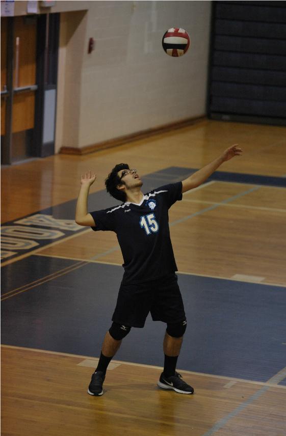 Jordi Amaya has been playing volleyball at Springbrook since his sophomore year.