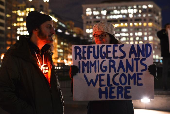 In January, protesters Washington D.C. spoke out against Trumps executive order to suspend entry to the U.S. from majority Muslim countries.