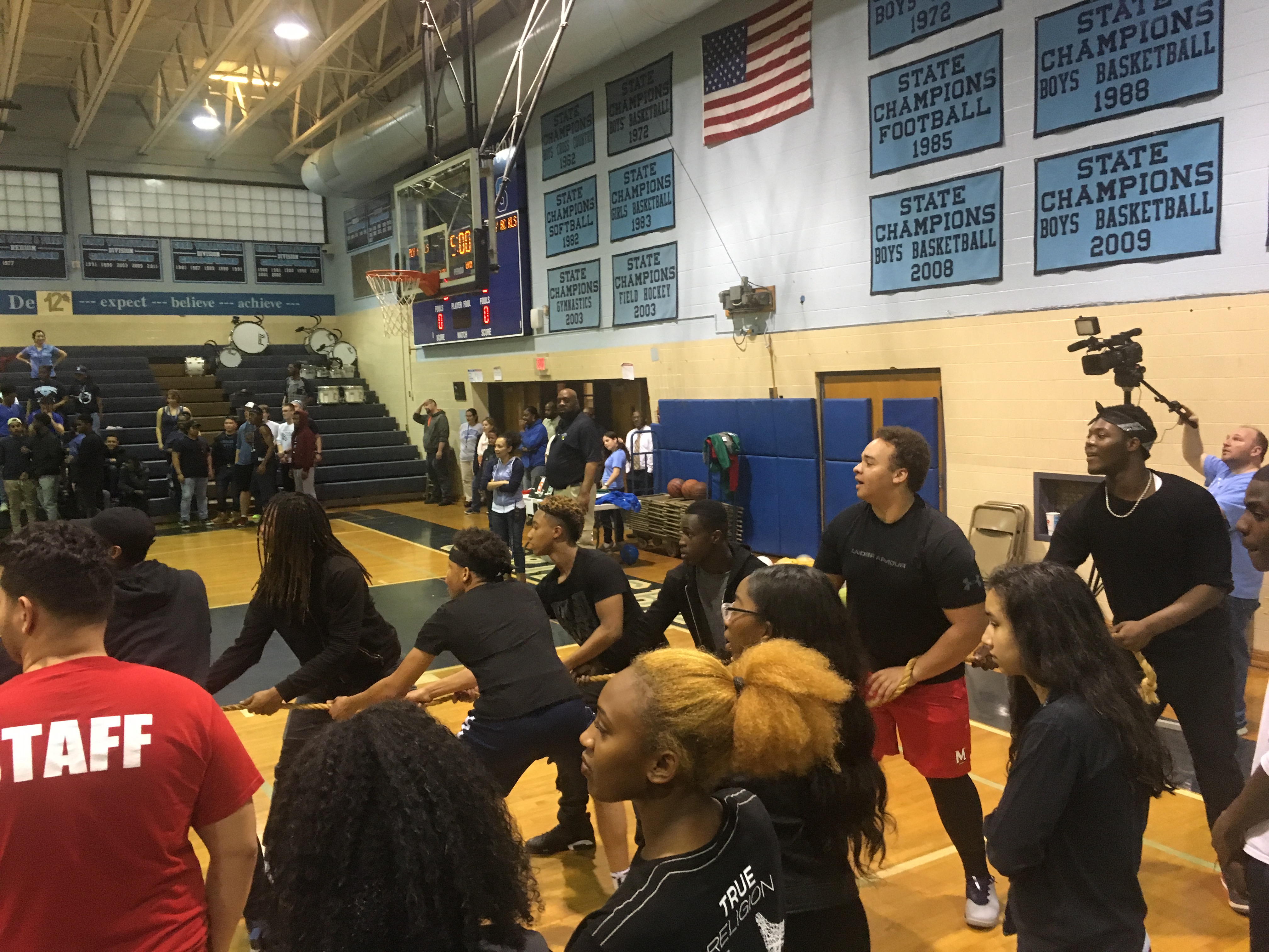 Class Color Day - The juniors really showed their school spirit wearing all black as they faced off against the freshman in a heated tug of war.