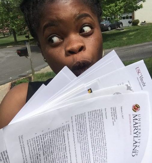 Senior Cheyenne Gaima received 14 acceptances, including 3 Ivy League institutions (Harvard University, University of Pennsylvania, and Dartmouth) and a total of 7 full rides. 