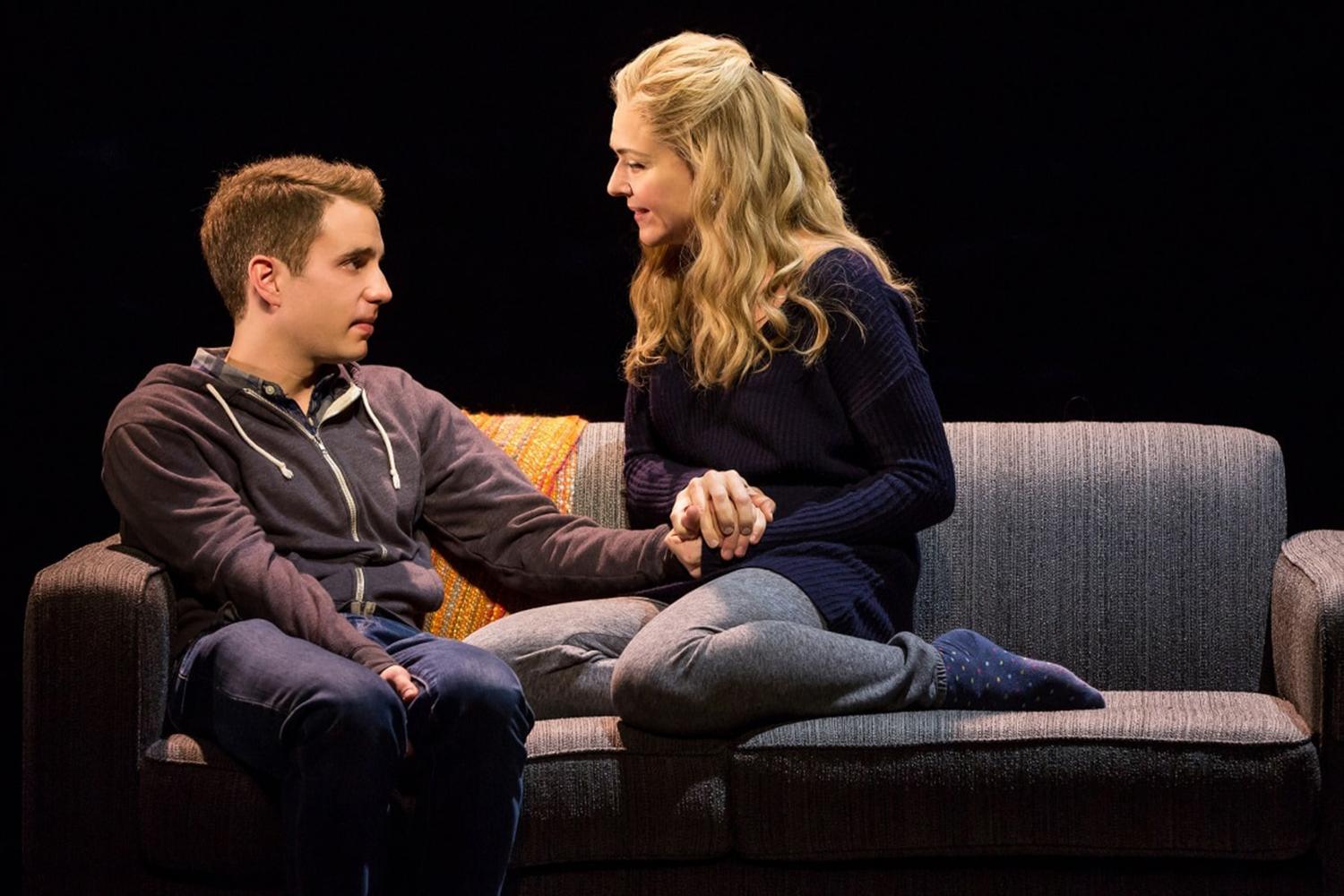 Ben Platt and Rachel Bay Jones in the musical, "Dear Evan Hansen." (Handout/TNS)