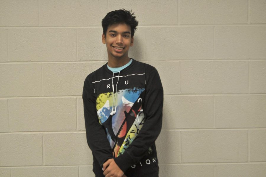 Sophomore class president Abhay Maloo is pictured in his portrait for the Blueprint.