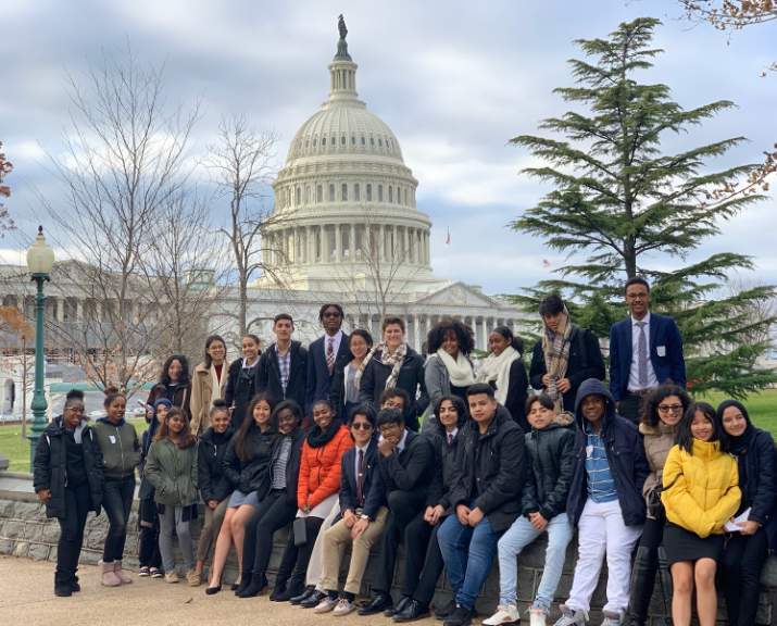 Springbrook JLS and LAJ visited Congress on a Nov. 23 field trip. 