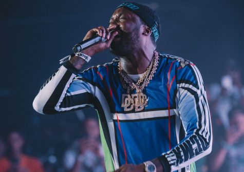 Meek Mill performs for the first time since his release from prison.