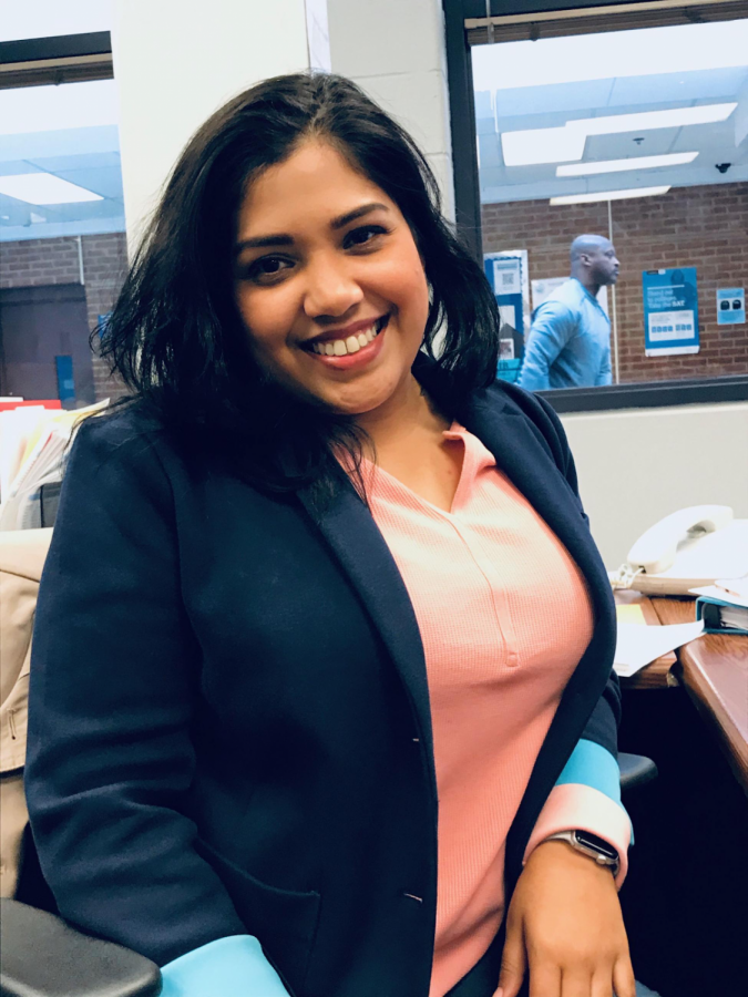 Nabila Gonzalez smiling at the camera.